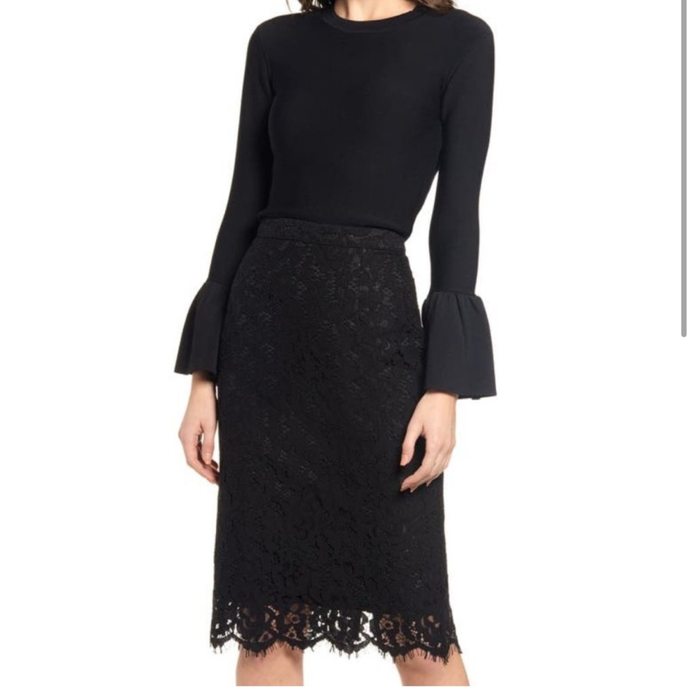 NWT RACHEL PARCELL Lace Pencil Skirt